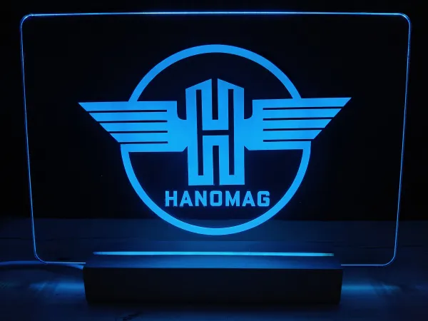 Hanomag LED Schild rundes Logo
